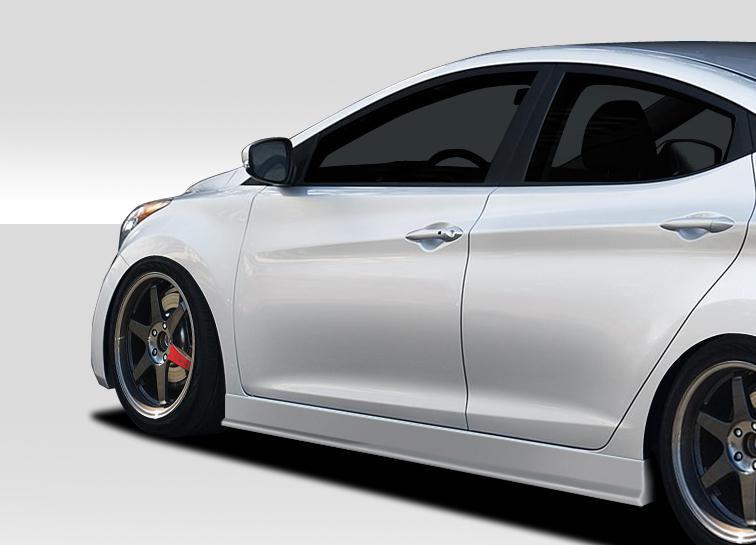 2011-2015 Hyundai Elantra Duraflex Racer Side Skirts - Image 1