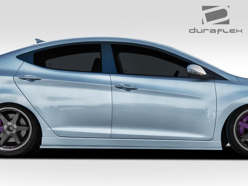 2011-2015 Hyundai Elantra Duraflex Racer Side Skirts - Image 2