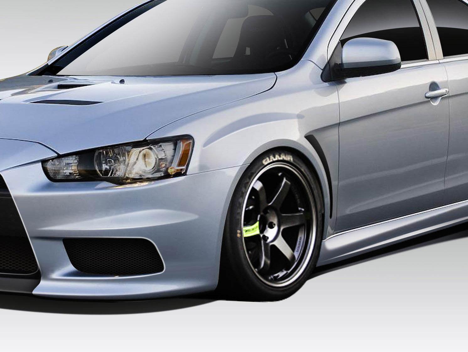 2008-2017 Mitsubishi Lancer Duraflex Evo X V3 Fender - Image 1