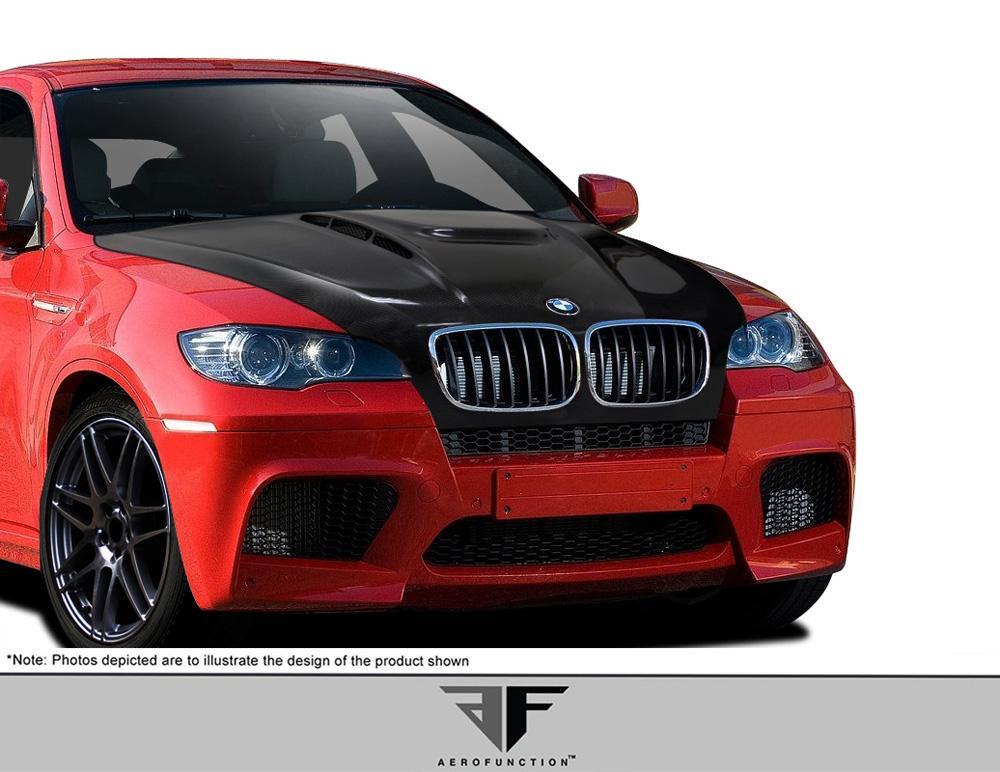 2008-2014 BMW X6 Aero Function AF-5 Carbon Fiber Hood - Image 2