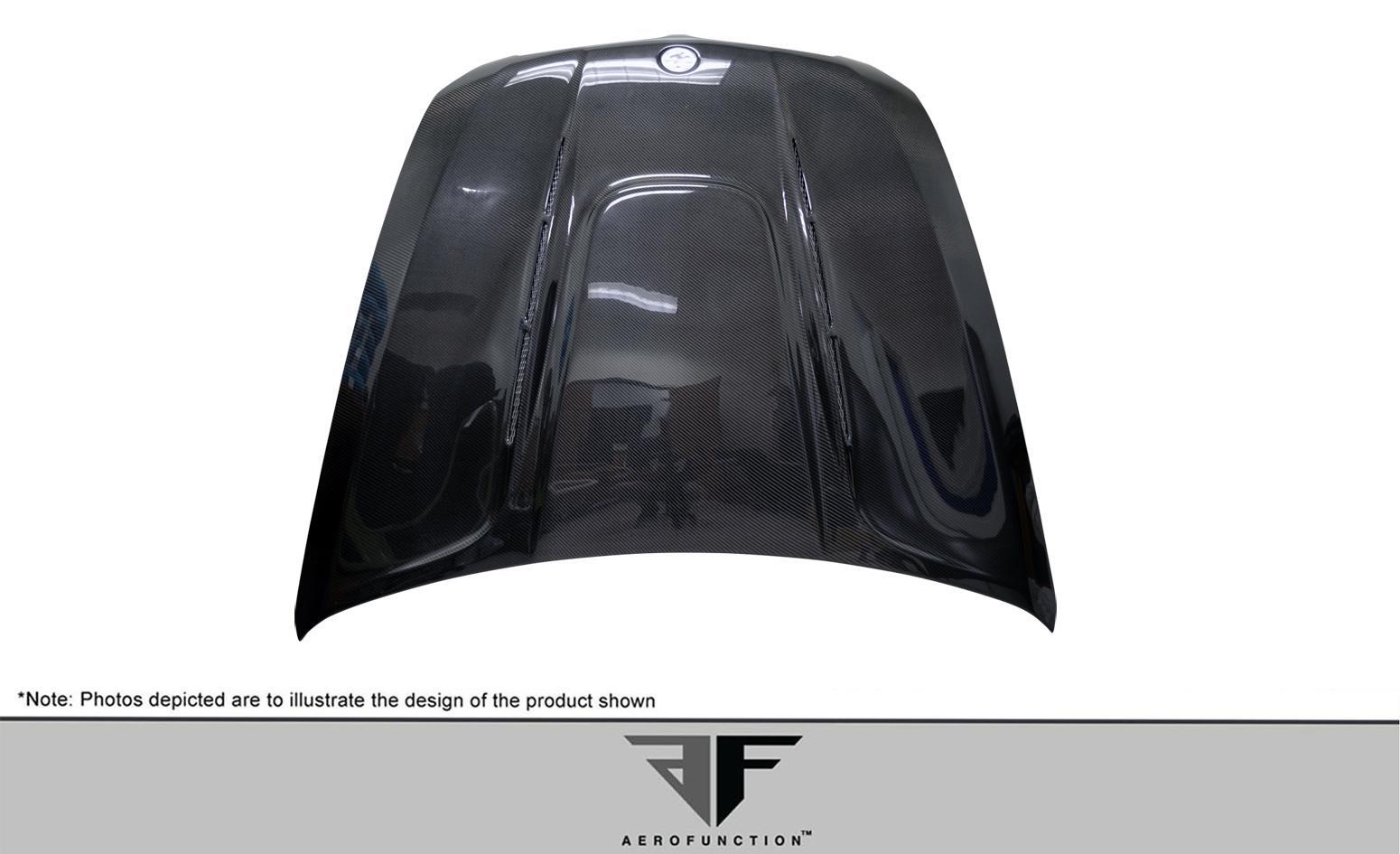 2008-2014 BMW X6 Aero Function AF-5 Carbon Fiber Hood - Image 3