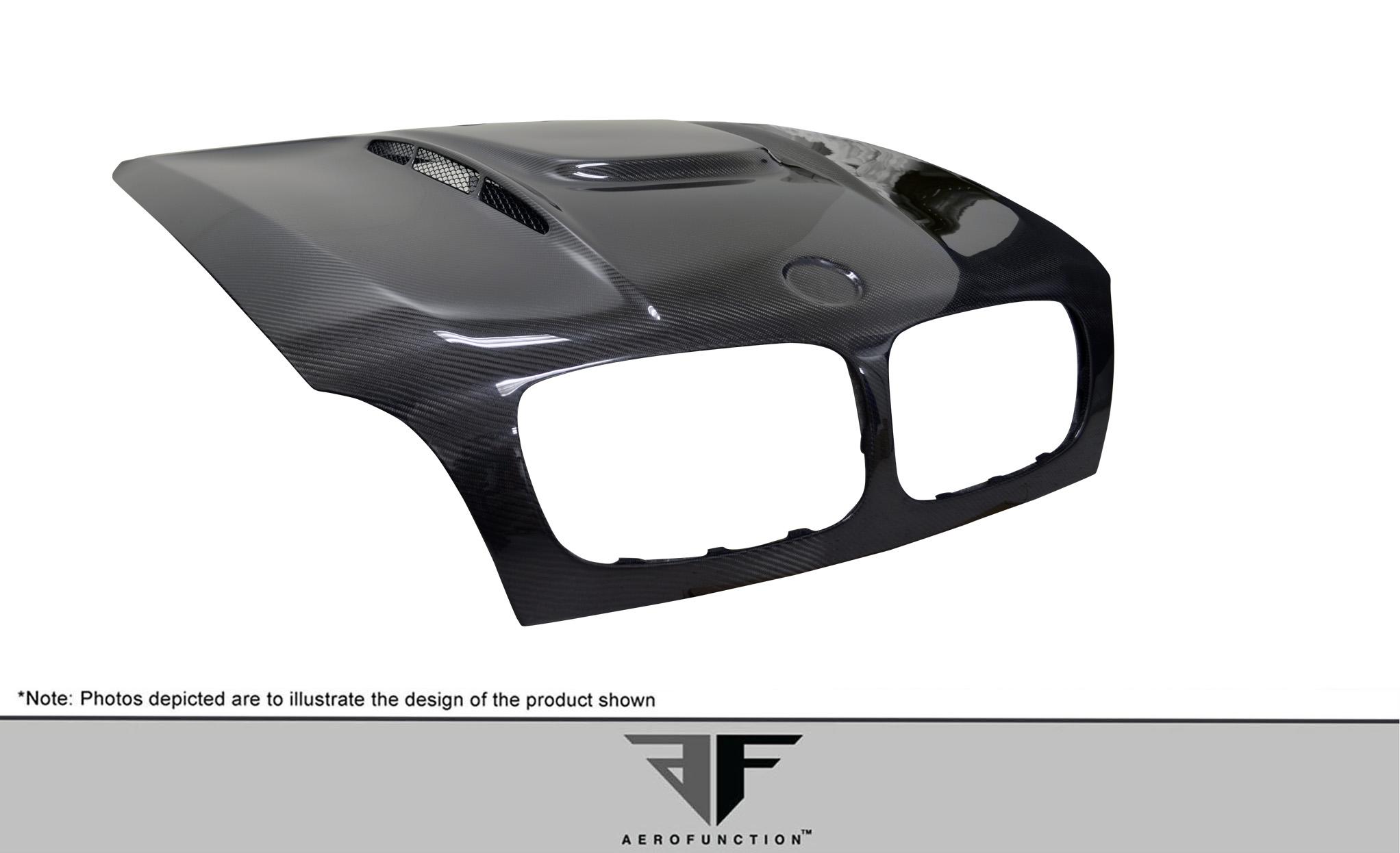 2008-2014 BMW X6 Aero Function AF-5 Carbon Fiber Hood - Image 6