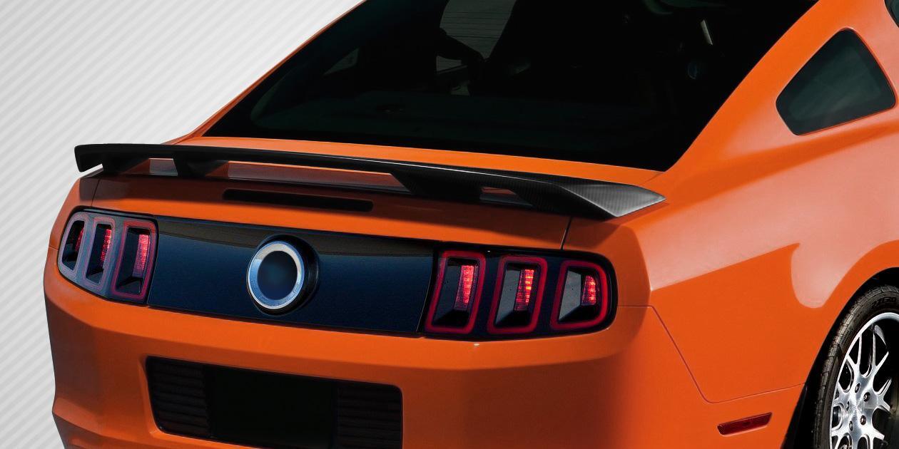 2010-2014 Ford Mustang Carbon Creations Boss Look Carbon Fiber Rear Wing - Image 1