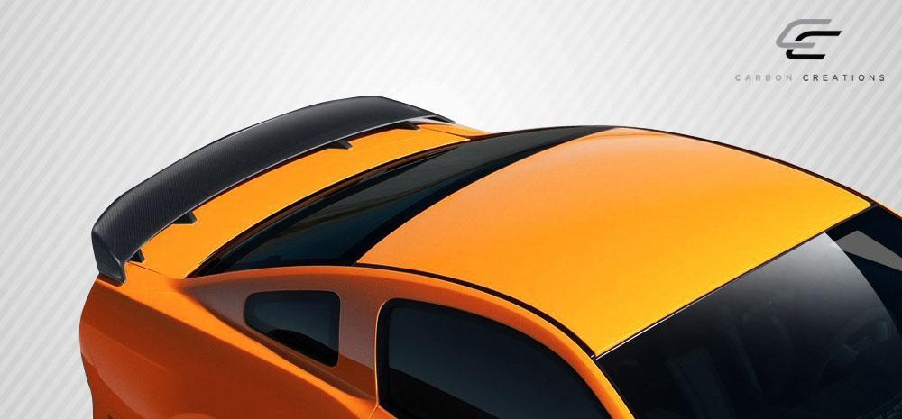 2010-2014 Ford Mustang Carbon Creations Boss Look Carbon Fiber Rear Wing - Image 2