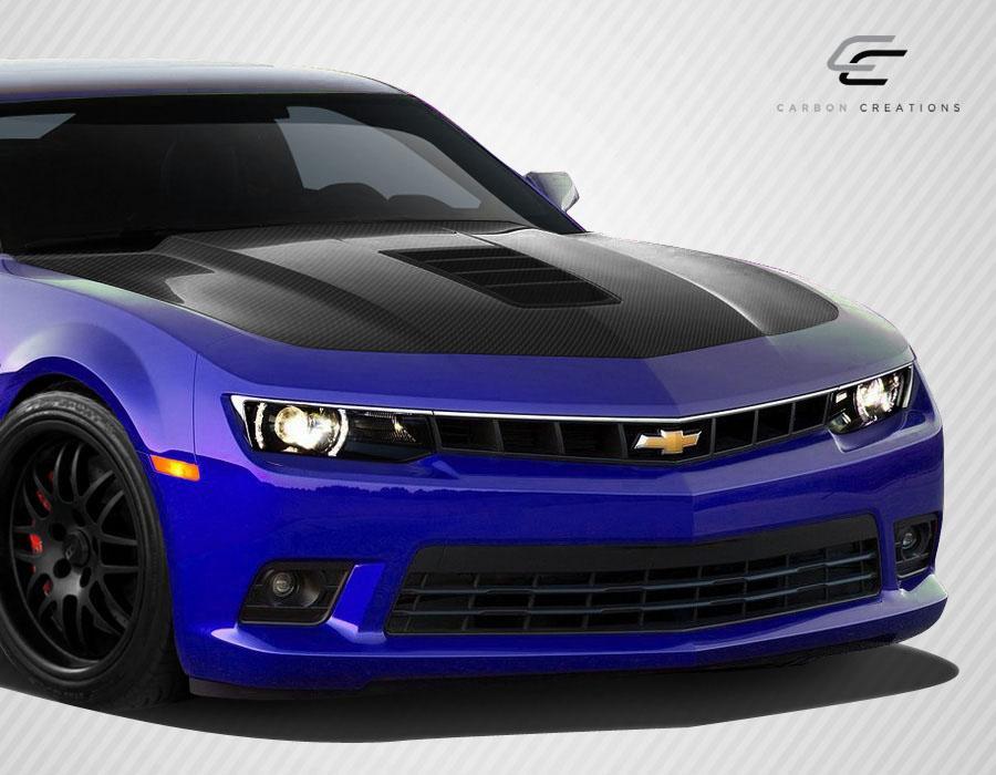 2010-2015 Chevrolet Camaro Carbon Creations Z28 Look Carbon Fiber Hood - Image 2