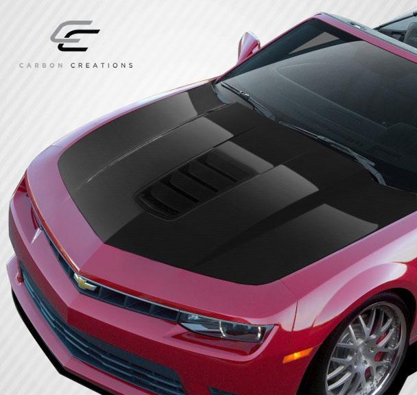 2010-2015 Chevrolet Camaro Carbon Creations Z28 Look Carbon Fiber Hood - Image 3