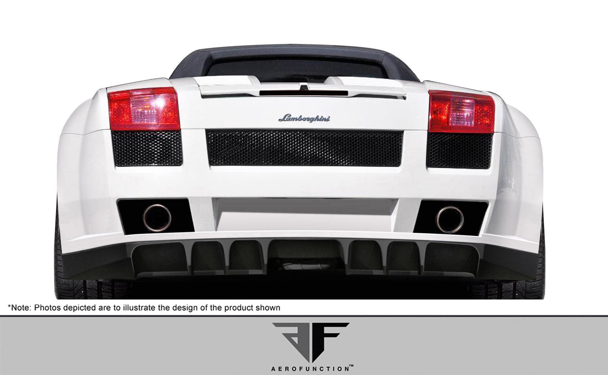 2004-2008 Lamborghini Gallardo Aero Function AF-1 Rear Bumper - Image 2