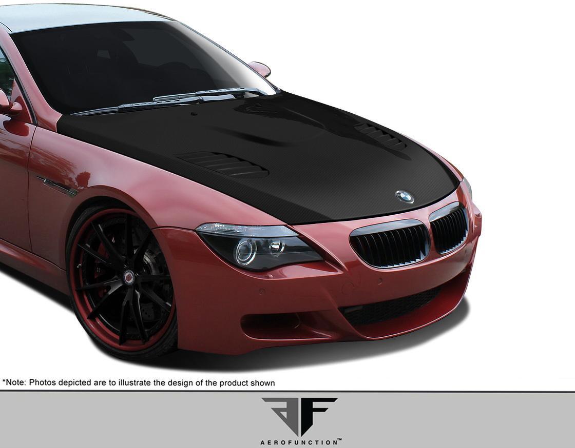 2004-2010 BMW 6 Series Aero Function AF-1 Carbon Fiber Hood - Image 2