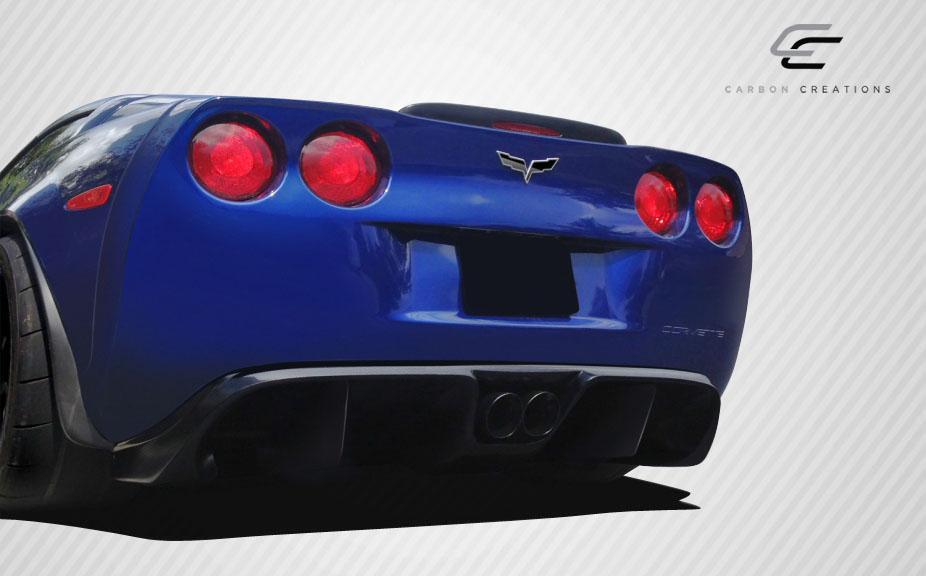 2005-2013 Chevrolet Corvette Carbon Creations GT Racing Carbon Fiber Rear Lip - Image 2
