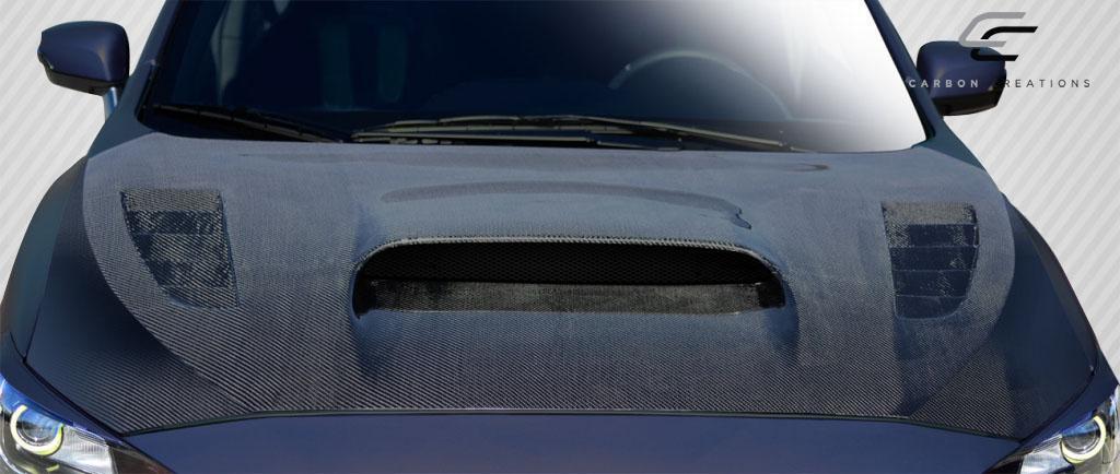 2015-2021 Subaru WRX Carbon Creations NBR Concept Carbon Fiber Hood - Image 4
