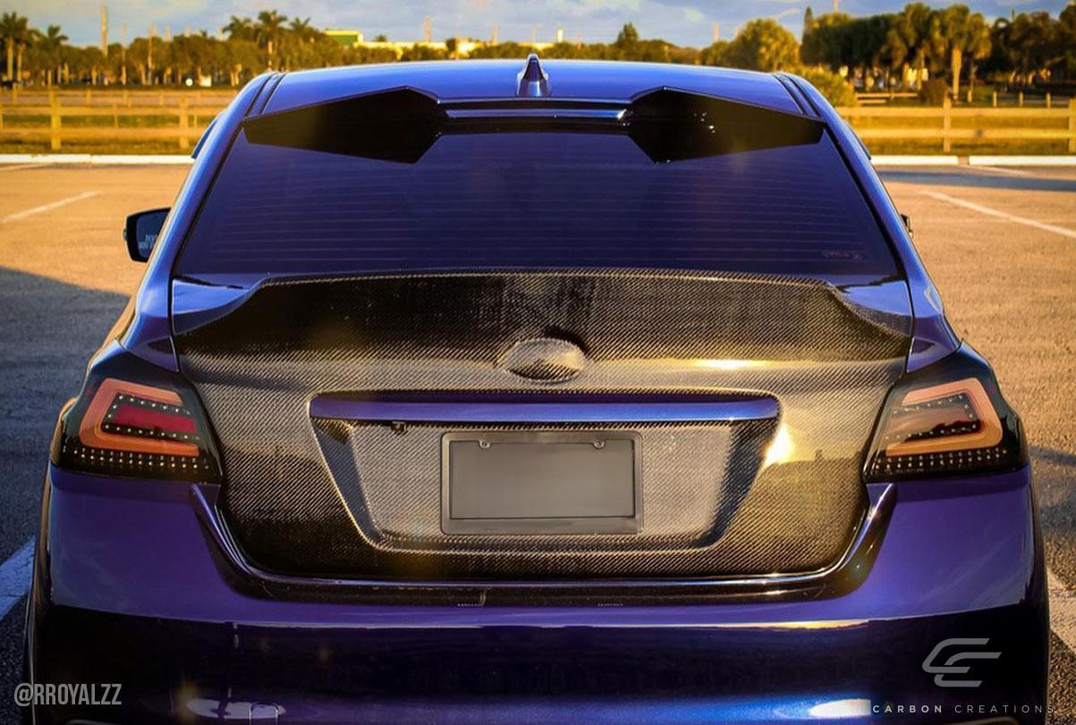 2015-2021 Subaru WRX Carbon Creations NBR Concept Carbon Fiber Trunk - Image 3