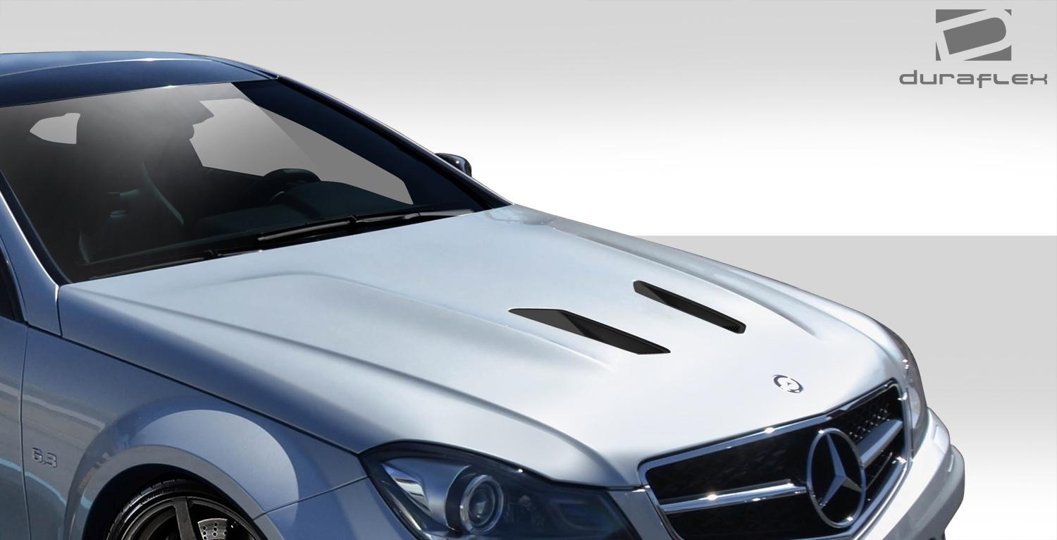 2012-2014 Mercedes C63 Duraflex Black Series Look Hood - Image 2