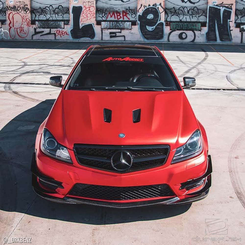 2012-2014 Mercedes C Class Duraflex Black Series Look Hood - Image 2