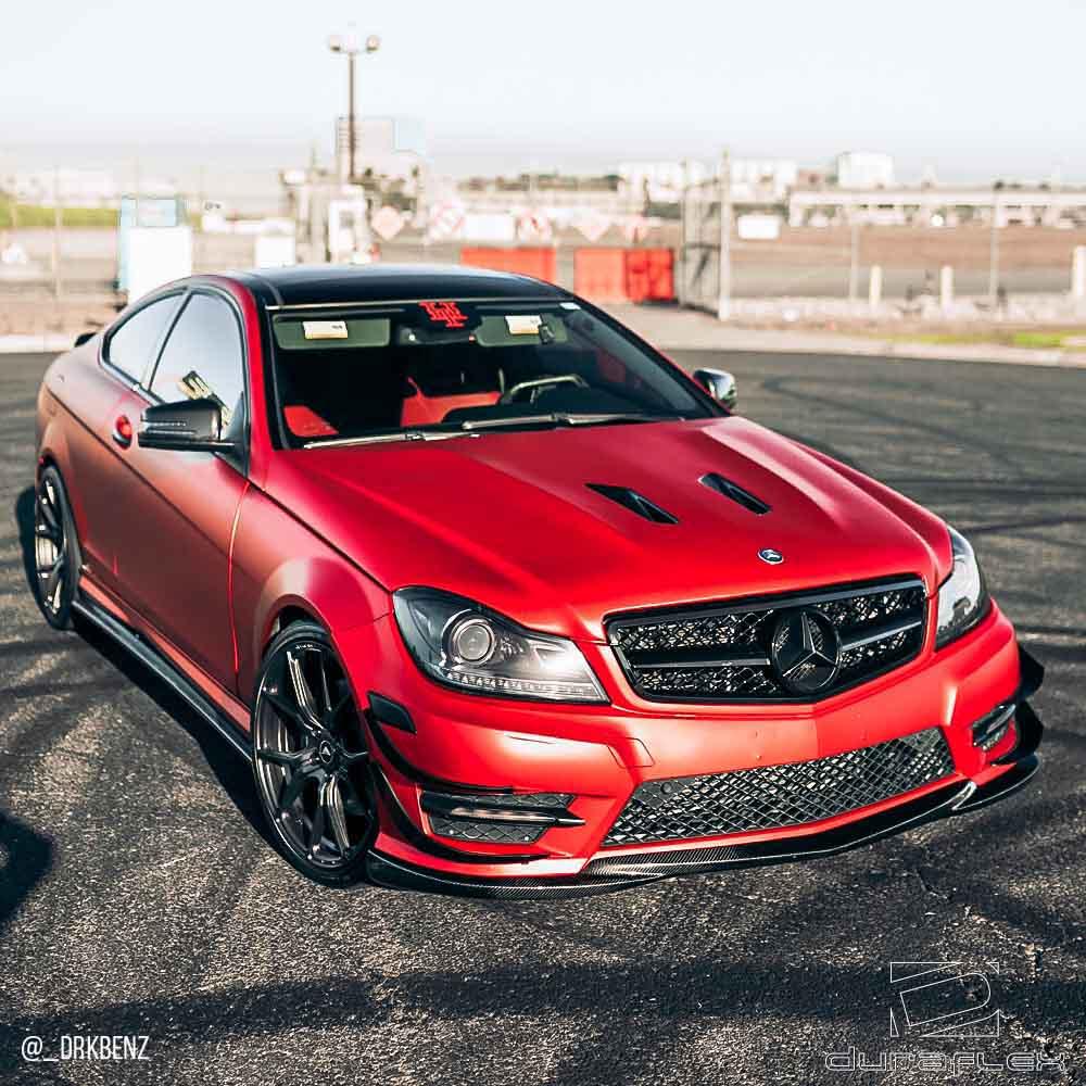 2012-2014 Mercedes C Class Duraflex Black Series Look Hood - Image 3