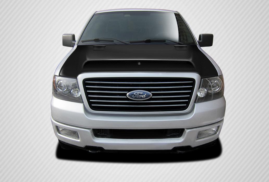2004-2008 Ford F150 Carbon Creations Super Snake Carbon Fiber Hood - Image 1