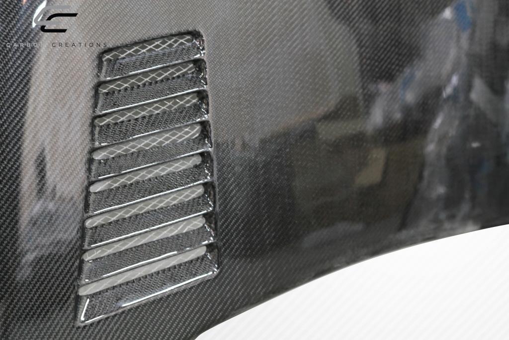2004-2008 Ford F150 Carbon Creations Super Snake Carbon Fiber Hood - Image 5