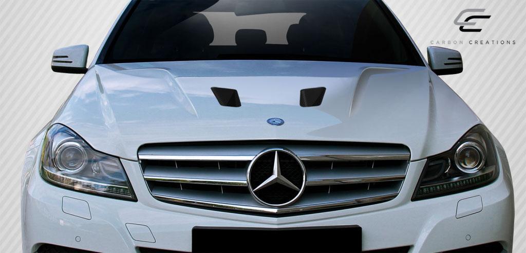 2012-2014 Mercedes C Class Carbon Creations Black Series Look Carbon Fiber Hood - Image 3