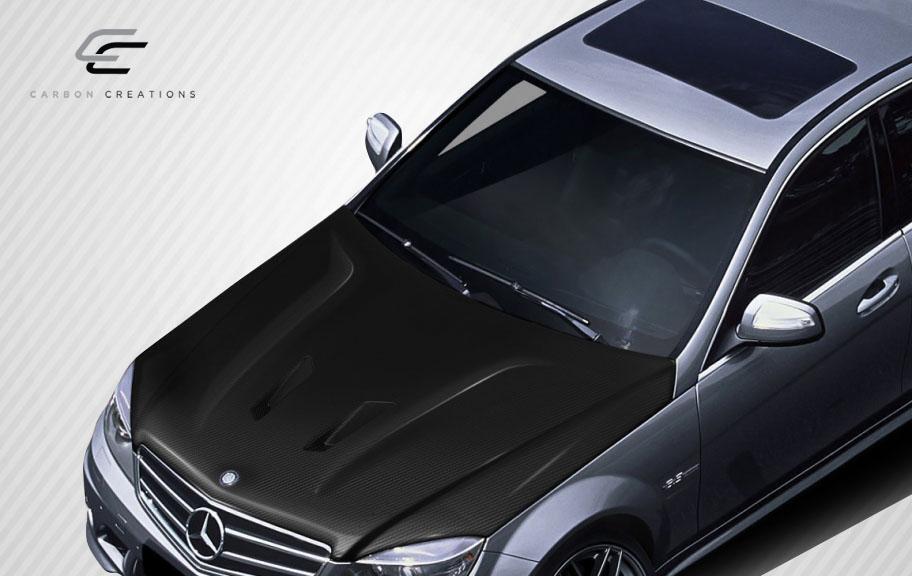 2008-2011 Mercedes C63 Carbon Creations Black Series Look Carbon Fiber Hood - Image 2