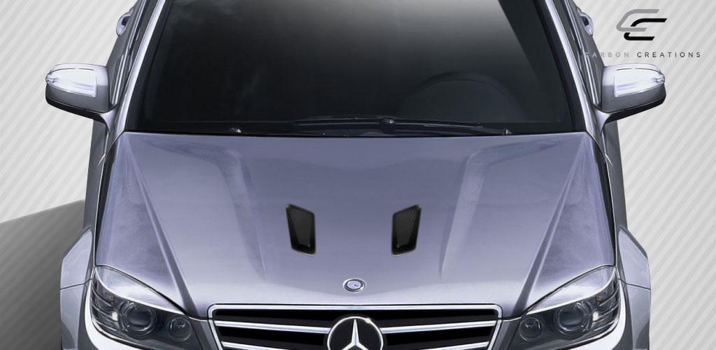 2008-2011 Mercedes C63 Carbon Creations Black Series Look Carbon Fiber Hood - Image 3