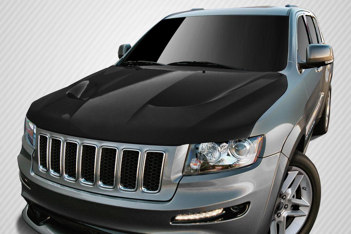 2011-2022 Jeep Grand Cherokee Carbon Creations SRT8 Look Carbon Fiber Hood - Image 1