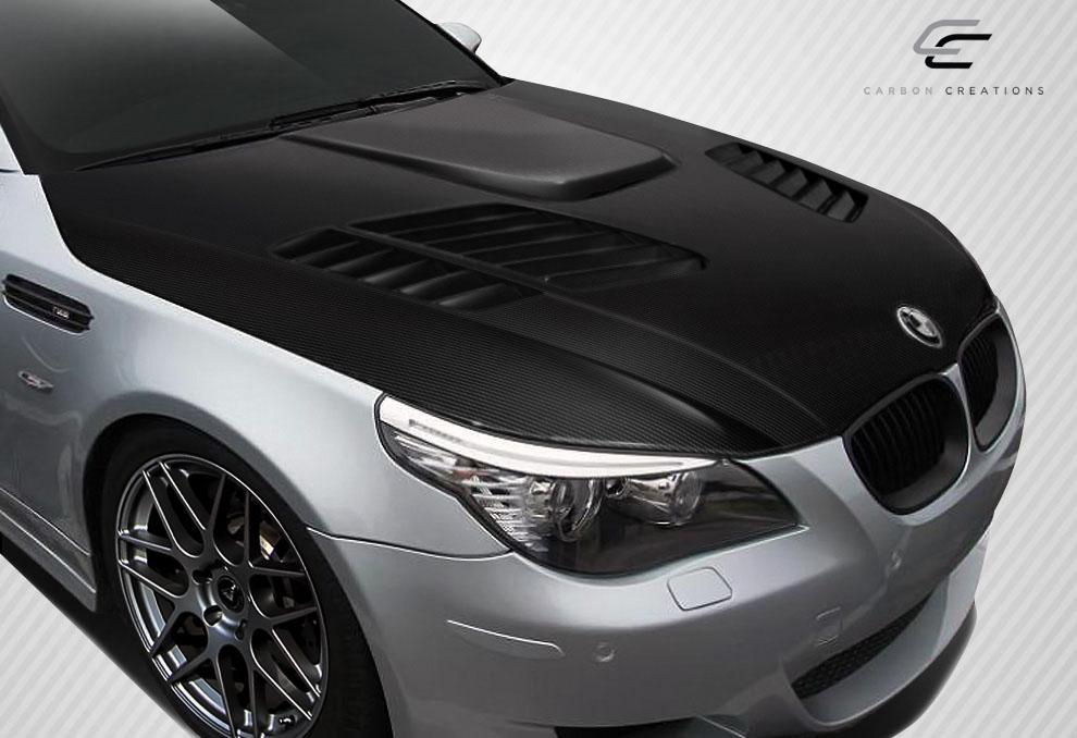 2004-2010 BMW 5 Series Carbon Creations GTR Carbon Fiber Hood - Image 2