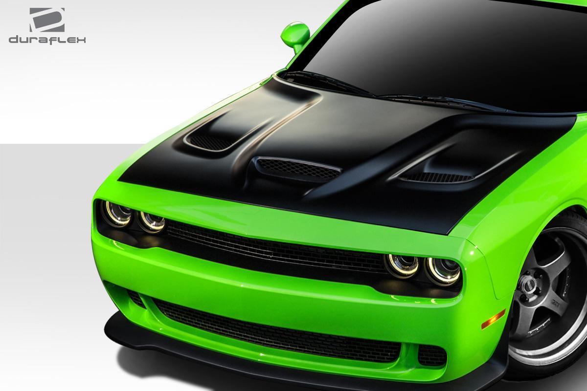 2008-2023 Dodge Challenger Duraflex Hellcat Hood - Image 2