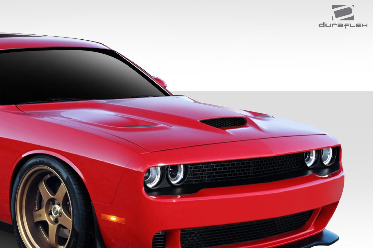 2008-2023 Dodge Challenger Duraflex Hellcat Hood - Image 3