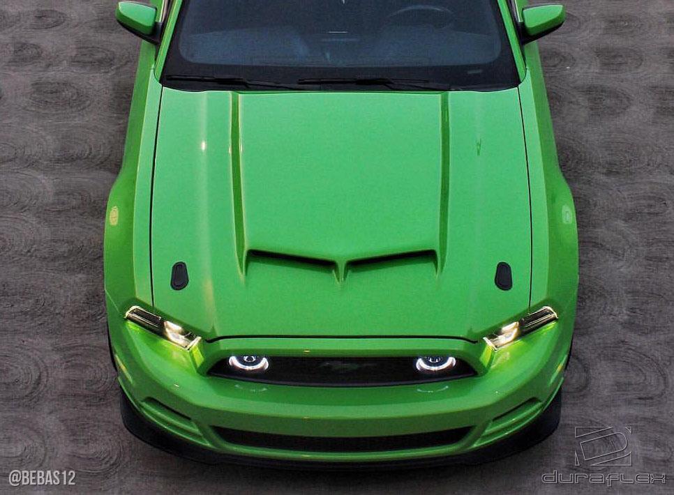 2013-2014 Ford Mustang Duraflex CVX Hood - Image 3