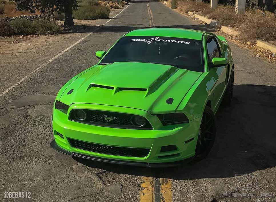 2013-2014 Ford Mustang Duraflex CVX Hood - Image 5