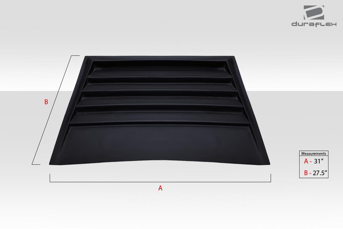 Universal Duraflex D1 Hood Scoop Vent - 1 Piece - Image 4