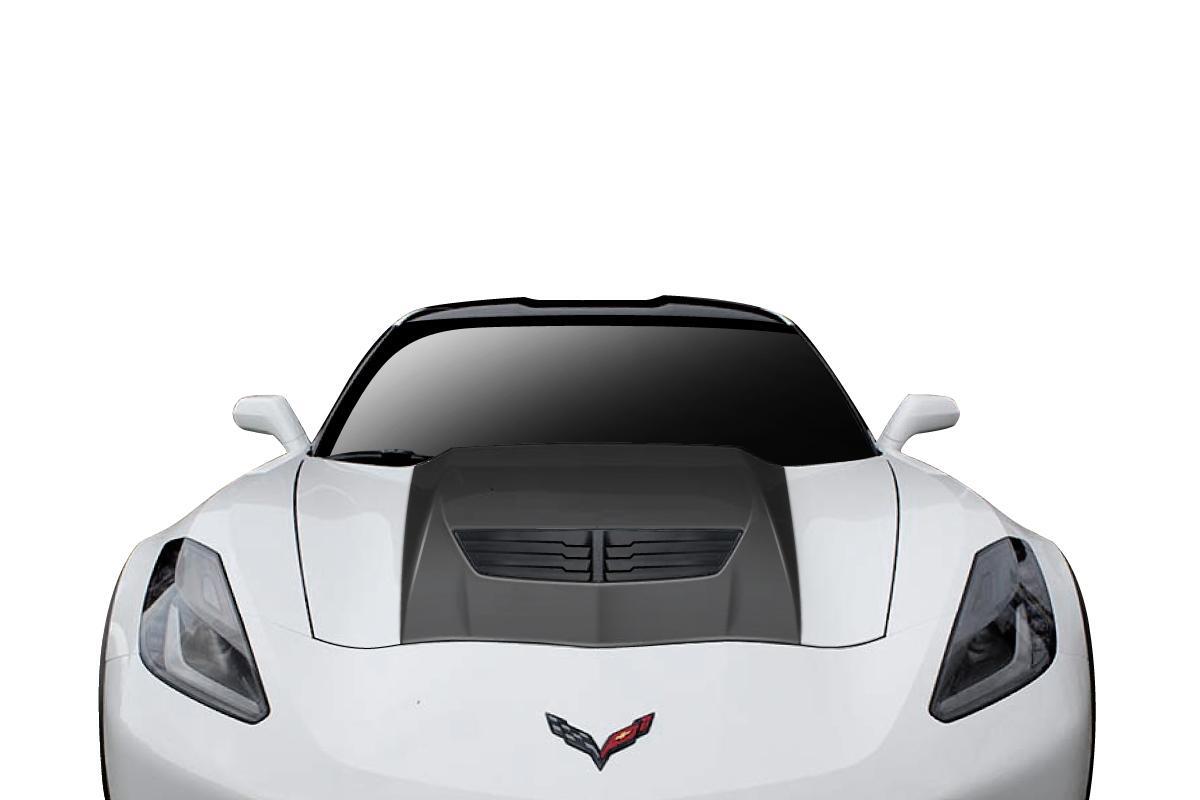 Universal Duraflex Z06 Look Hood Cowl Scoop Vent - 1 Piece - Image 1