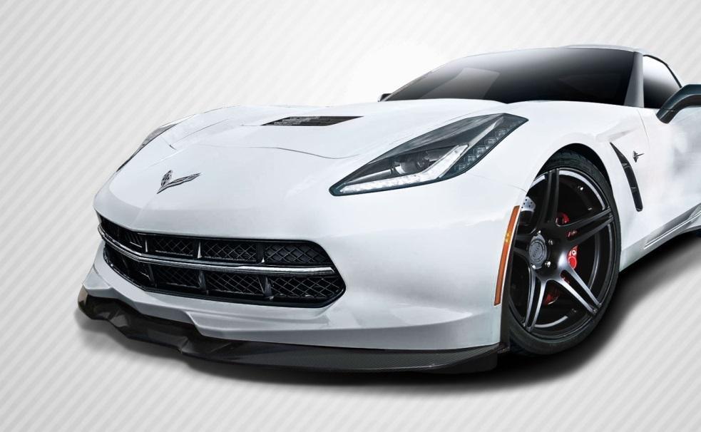 2014-2019 Chevrolet Corvette Carbon Creations Apex Carbon Fiber Front Lip - Image 1