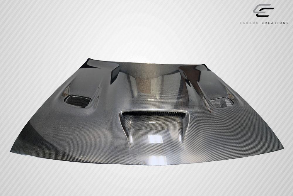 2008-2023 Dodge Challenger Carbon Creations Hellcat Carbon Fiber Hood - Image 5
