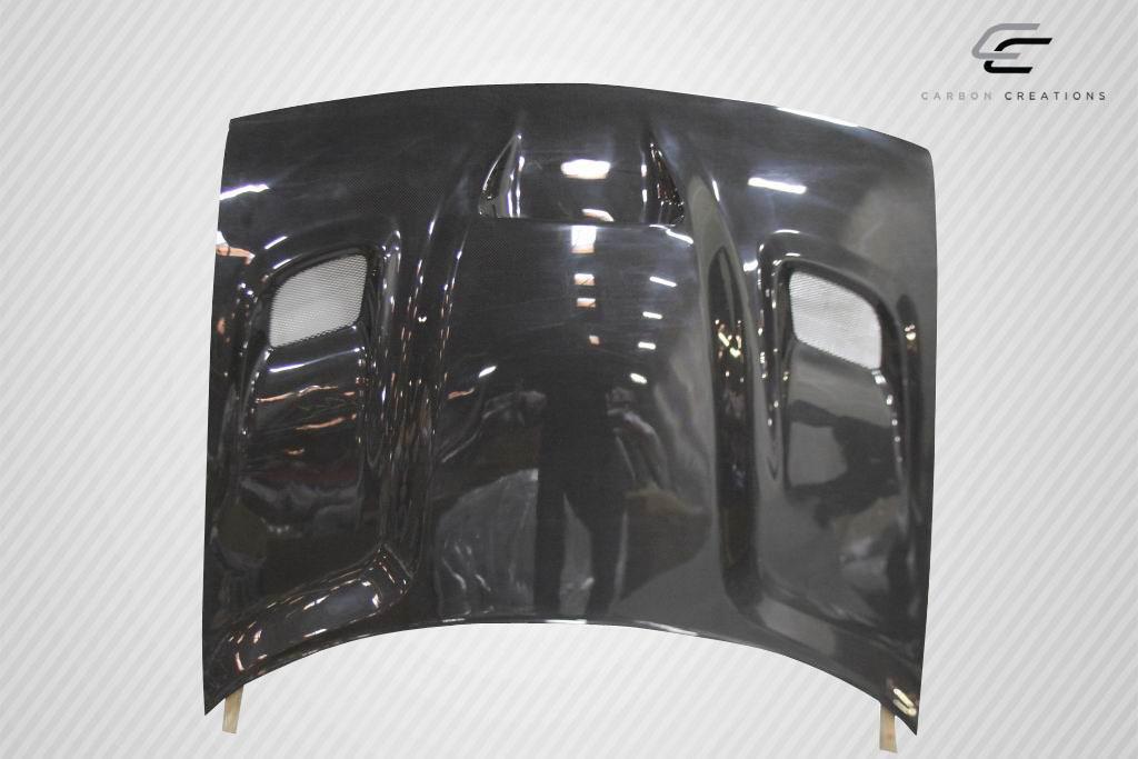 2008-2023 Dodge Challenger Carbon Creations Hellcat Carbon Fiber Hood - Image 7