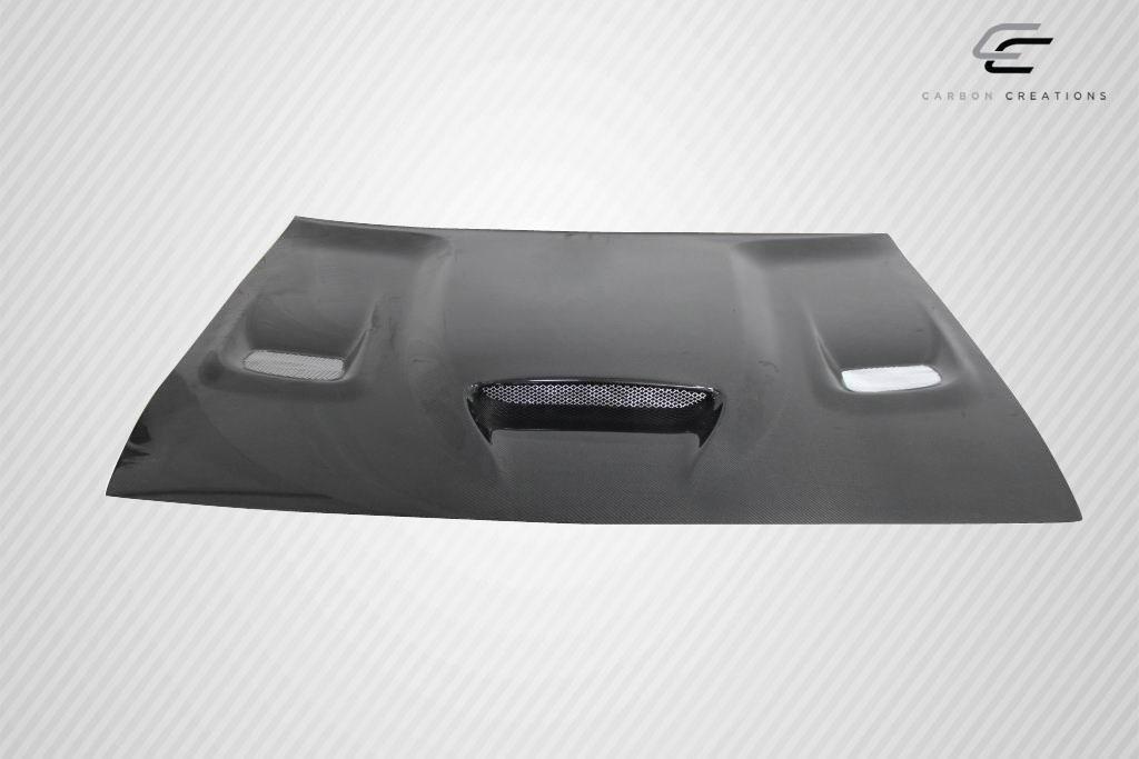 2008-2023 Dodge Challenger Carbon Creations Hellcat Carbon Fiber Hood - Image 9