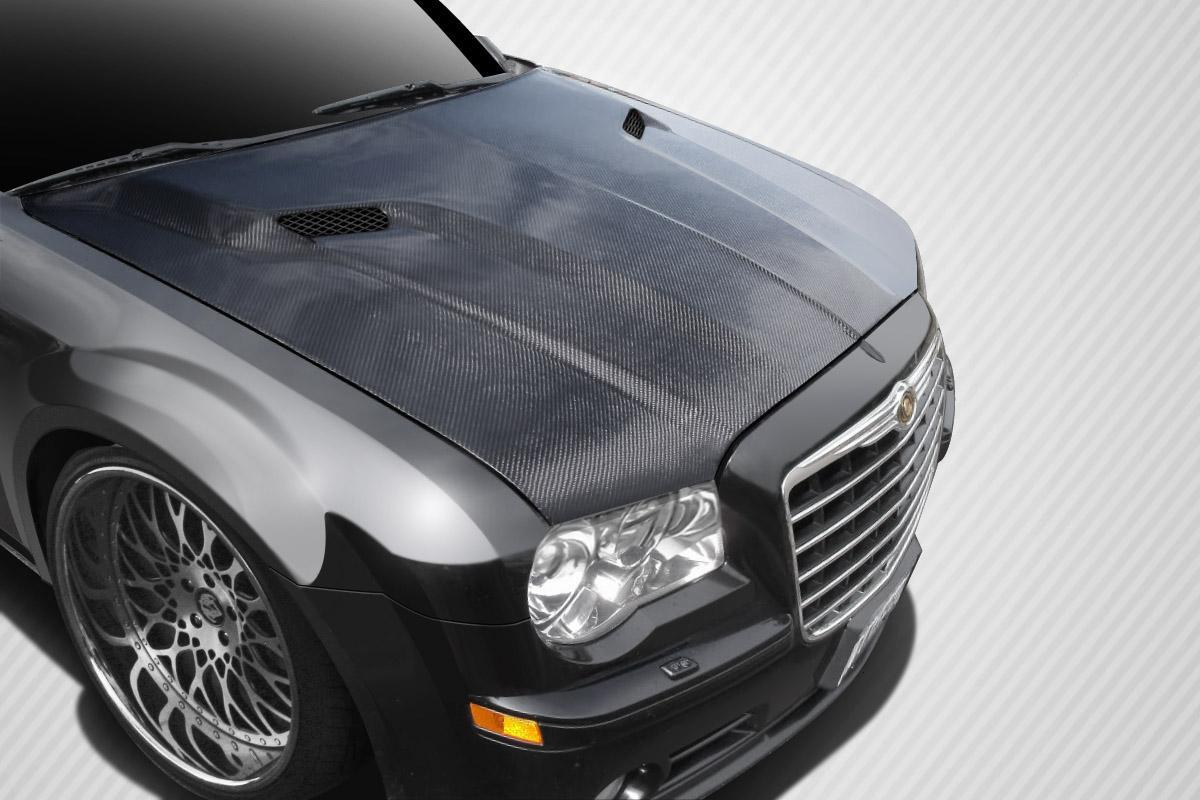 2005-2010 Chrysler 300 Carbon Creations Challenger Carbon Fiber Hood - Image 1