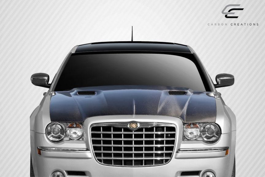 2005-2010 Chrysler 300 Carbon Creations Challenger Carbon Fiber Hood - Image 2