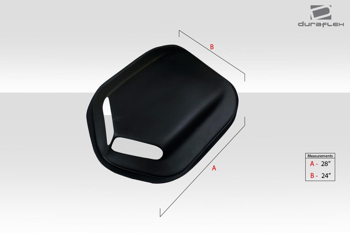 Universal Duraflex Shaker Style Hood Scoop - 1 piece - Image 3