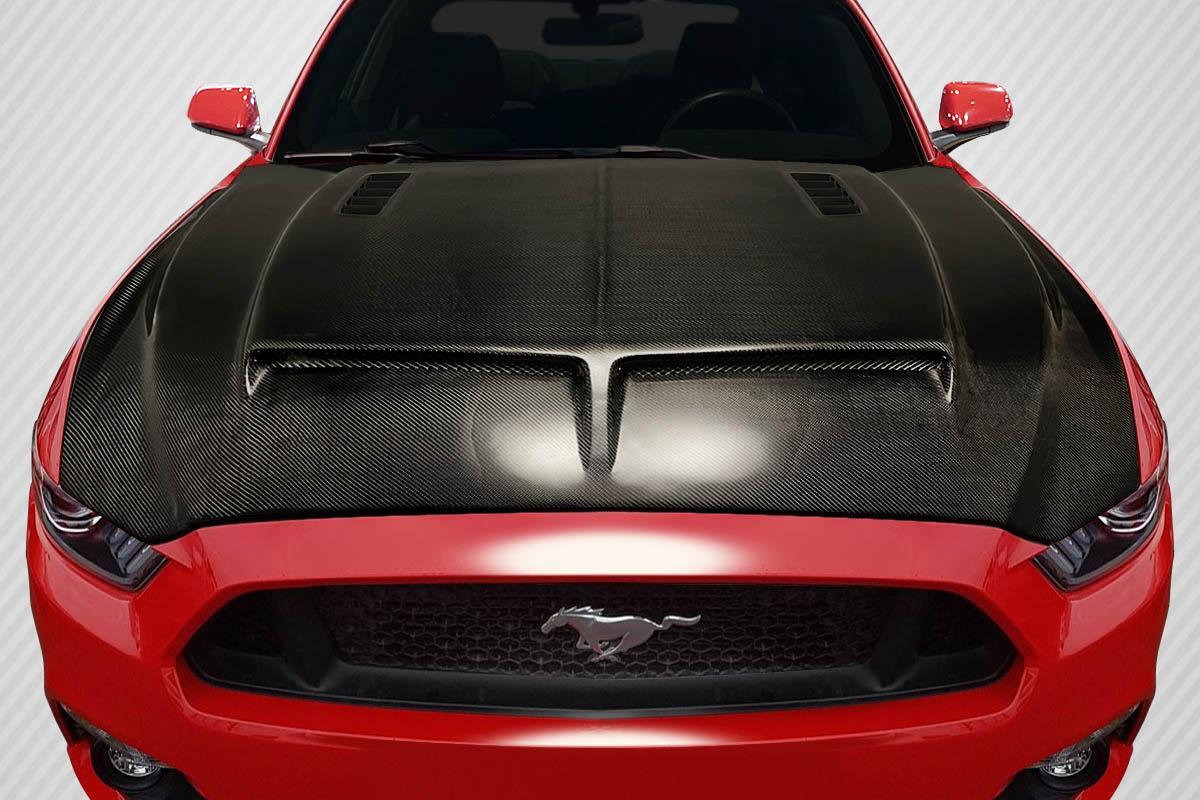 2015-2017 Ford Mustang Carbon Creations GT500 Carbon Fiber Hood - Image 1
