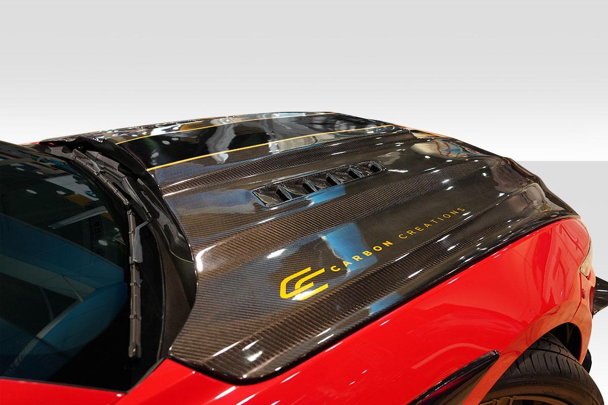 2015-2017 Ford Mustang Carbon Creations CVX Carbon Fiber Hood - Image 3