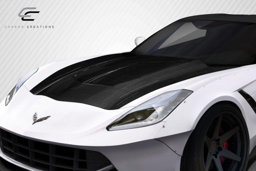 2014-2019 Chevrolet Corvette Carbon Creations Gran Veloce Carbon Fiber Hood - Image 2