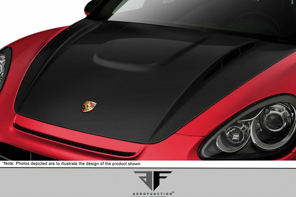 2011-2014 Porsche Cayenne Aero Function AF-3 Carbon Fiber Hood - Image 2