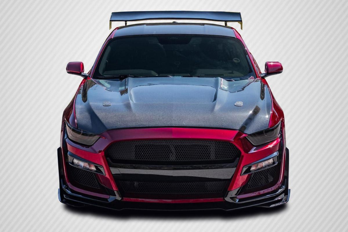 2015-2017 Ford Mustang Carbon Creations GT350 Carbon Fiber Hood - Image 1