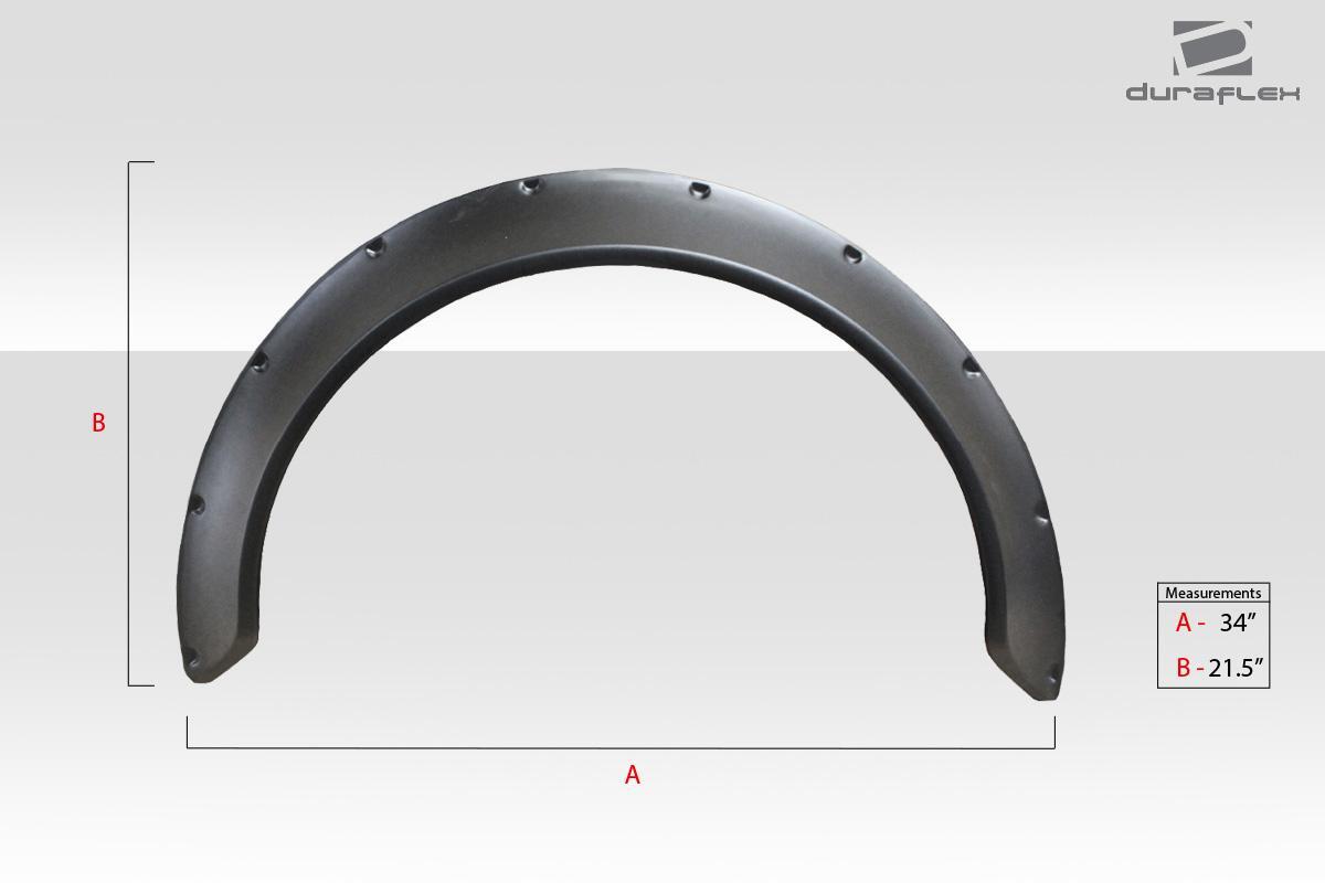 Universal Duraflex Fender Flares 10cm - 2 Piece - Image 5