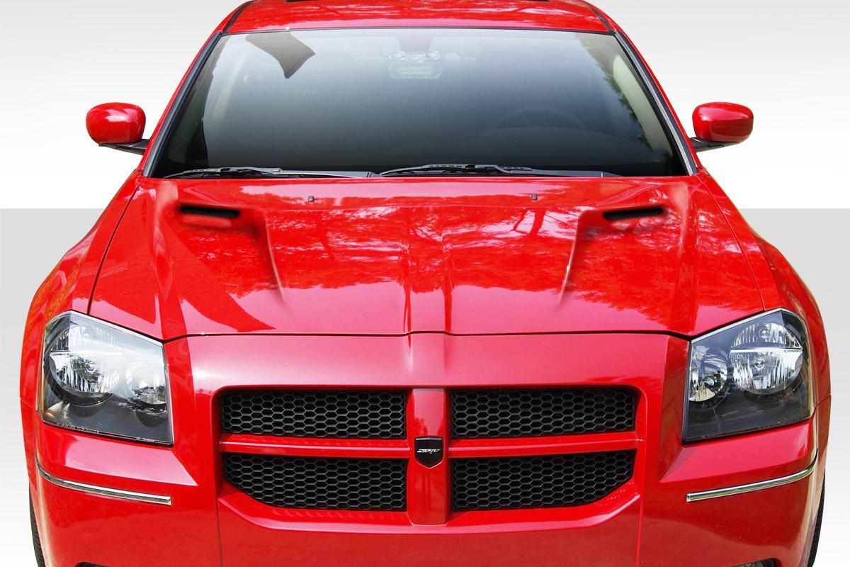 2005-2007 Dodge Magnum Duraflex Challenger Look Hood - Image 1