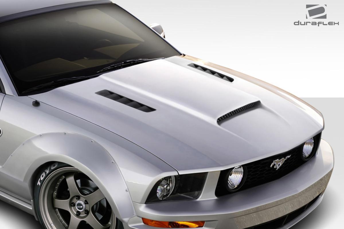 2005-2009 Ford Mustang Duraflex CVX Hood - Image 2