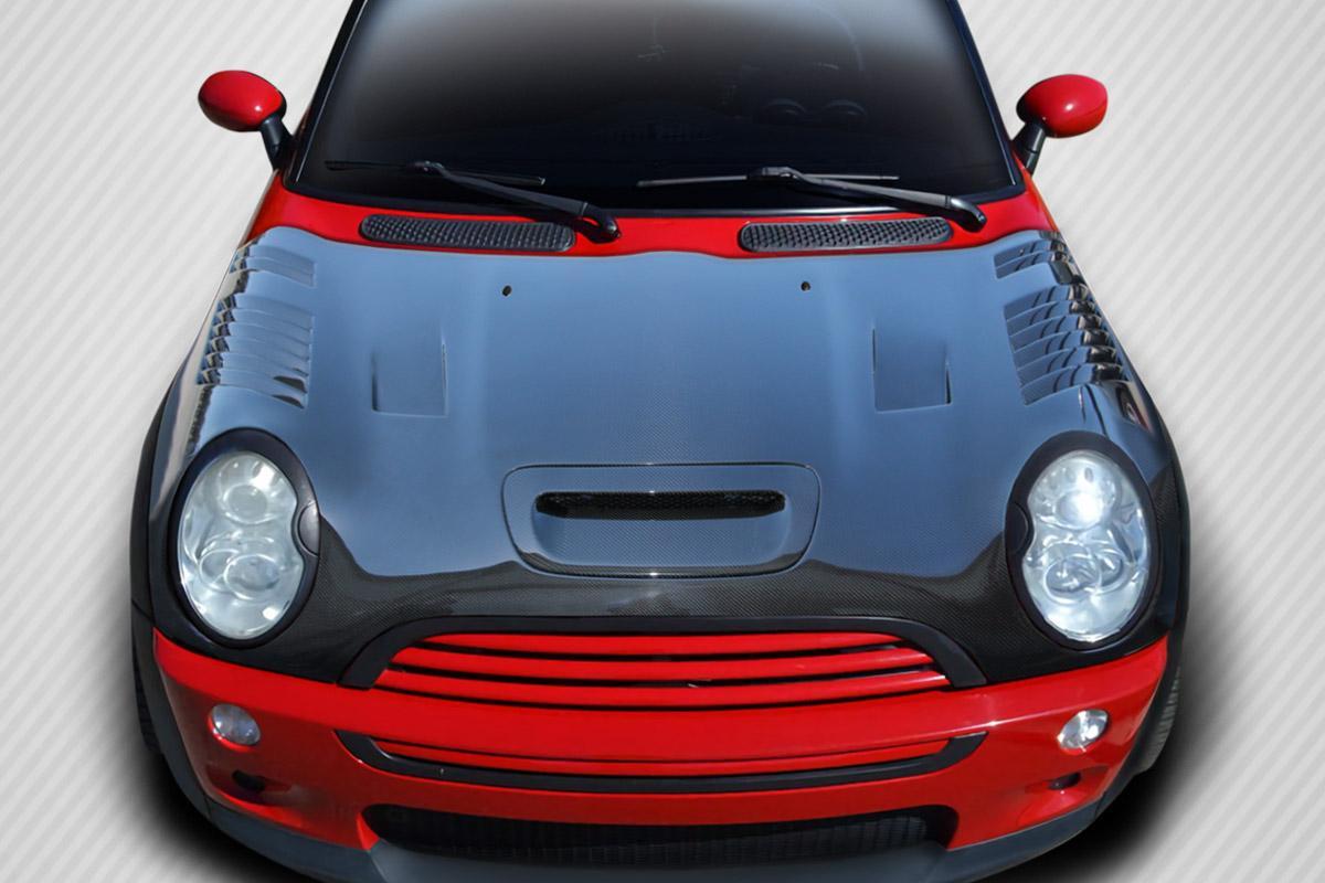 2002-2008 MINI Cooper Carbon Creations Racer Carbon Fiber Hood - Image 1