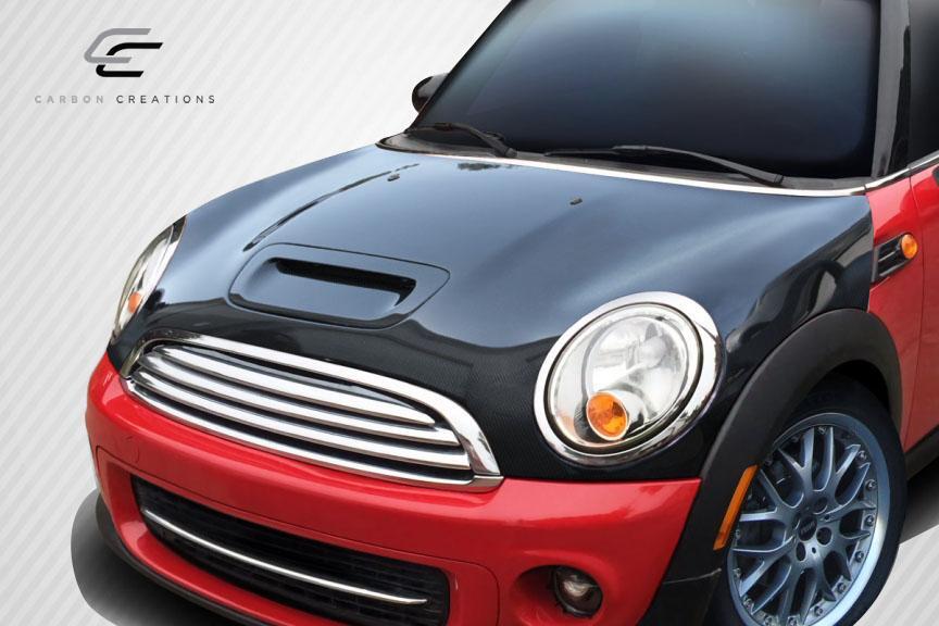 2007-2015 MINI Cooper Carbon Creations OEM Look Carbon Fiber Hood - Image 2