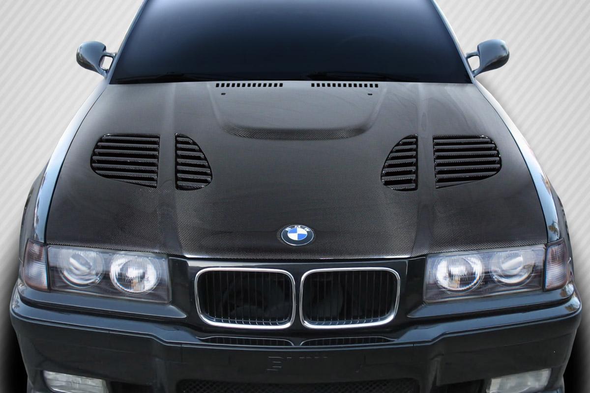 1992-1998 BMW 3 Series Carbon Creations GTR Carbon Fiber Hood - Image 1