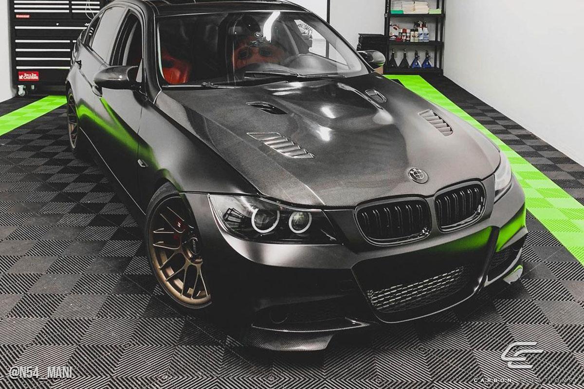 2009-2011 BMW 3 Series Carbon Creations AF1 Carbon Fiber Hood - Image 5